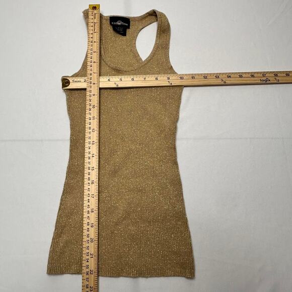 It’s Our Time Size Vintage Super Fitted Full Length Metallic Champagne Cami - Picture 4 of 5